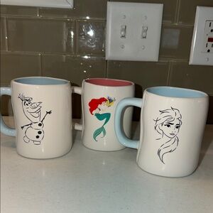 Rae Dunn Disney Character Mug Trio